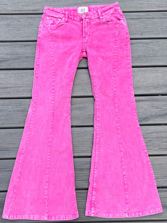 BDG Denim - BDG; Hot 'Barbie' Pink; Low Rise; Extreme Flare Jeans; Classic Five-Pocket; US31